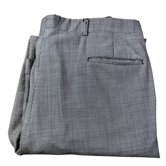 Burberrys Houndstooth Pleated Dress Pant Trousers Mens 36 X 32 - Picture 10 of 11